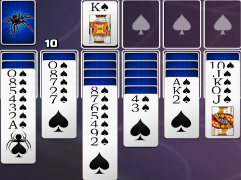 Παιχνίδι Spades Spider Solitaire σε απευθείας σύνδεση