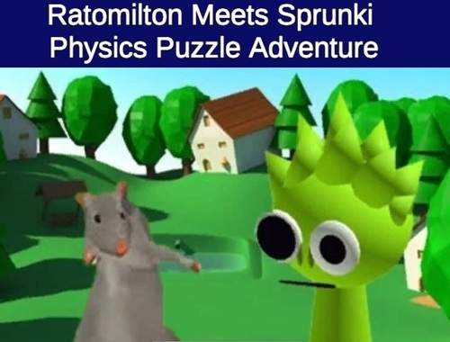 Παιχνίδι Ο Rato Milton συναντά την περιπέτεια Puzzle Physics Sprunki Physics  σε απευθείας σύνδεση