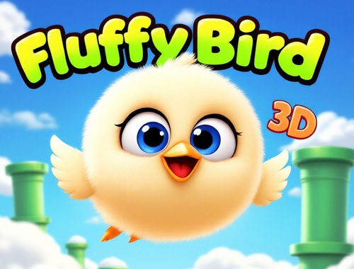 Παιχνίδι Fluffy Bird 3D  σε απευθείας σύνδεση
