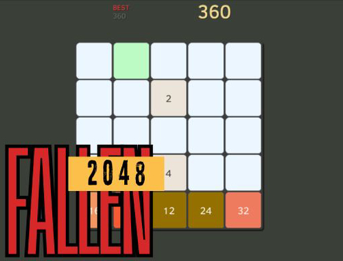 Παιχνίδι Πεσμένος 2048  σε απευθείας σύνδεση
