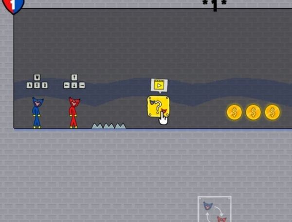 Παιχνίδι Stickman Huggy Party Duo  σε απευθείας σύνδεση