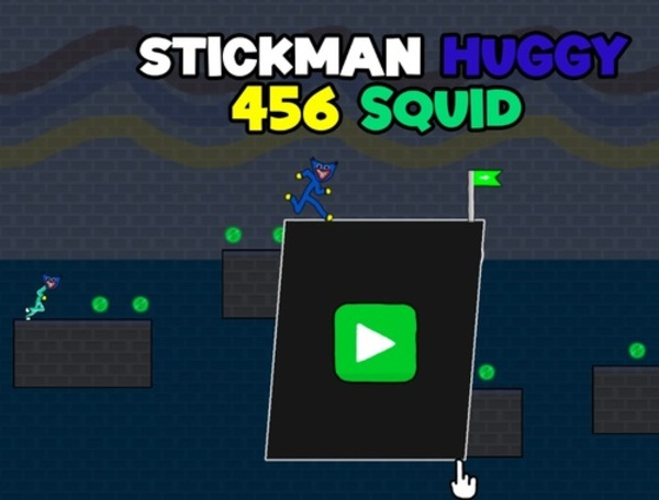 Παιχνίδι Stickman Huggy 456 Squid  σε απευθείας σύνδεση
