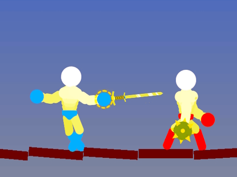 Παιχνίδι Ο Ragdoll χτύπησε τον Stickman  σε απευθείας σύνδεση