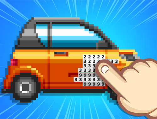 Παιχνίδι Pixel διασκέδαση χρώμα κατά αριθμό  σε απευθείας σύνδεση