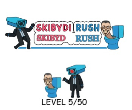 Παιχνίδι Skibydi Rush  σε απευθείας σύνδεση