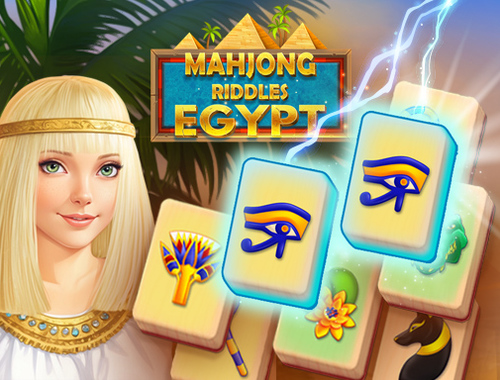 Παιχνίδι Mahjong Riddles: Αίγυπτος  σε απευθείας σύνδεση