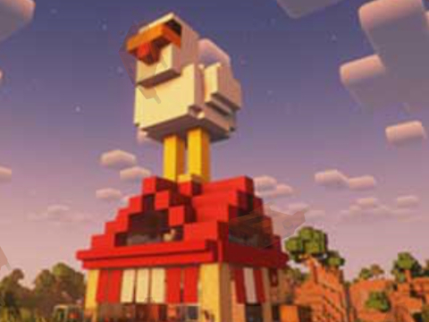 Παιχνίδι Κοτόπουλο Lava Minecraft 2  σε απευθείας σύνδεση