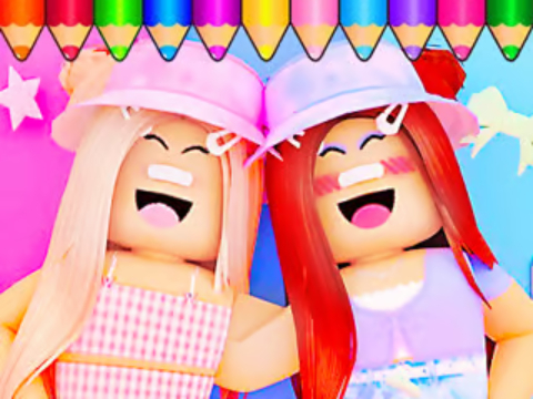 Παιχνίδι Βιβλίο ζωγραφικής: Roblox Bestie  σε απευθείας σύνδεση