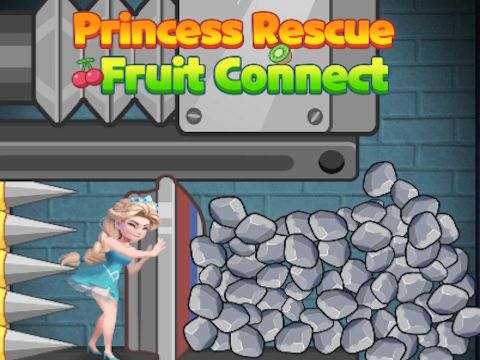 Παιχνίδι Connect Fruit Connect Princess Rescue  σε απευθείας σύνδεση
