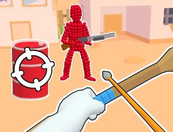 Παιχνίδι Stickman Archer: Σκοποβολία βέλη σε κόκκινα  σε απευθείας σύνδεση