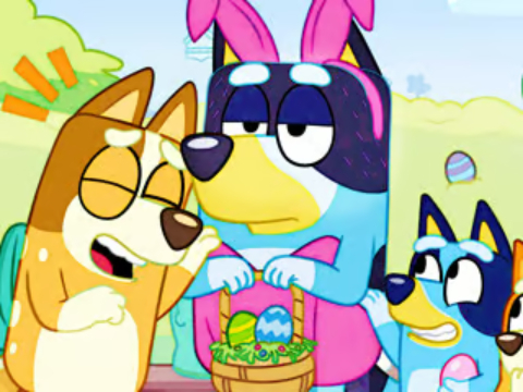 Παιχνίδι Παζλ: Bluey Easter Dress Up  σε απευθείας σύνδεση