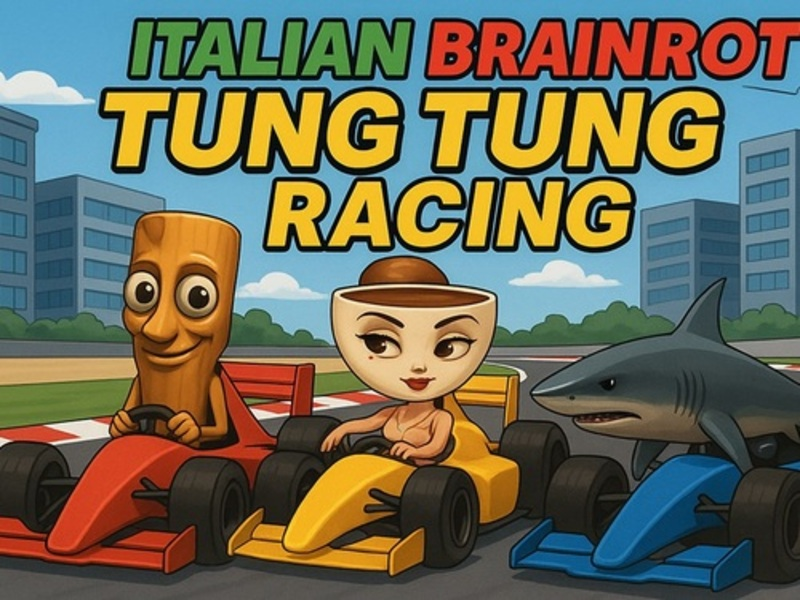 Παιχνίδι Ιταλικά Brainrot Tung Tung Racing σε απευθείας σύνδεση