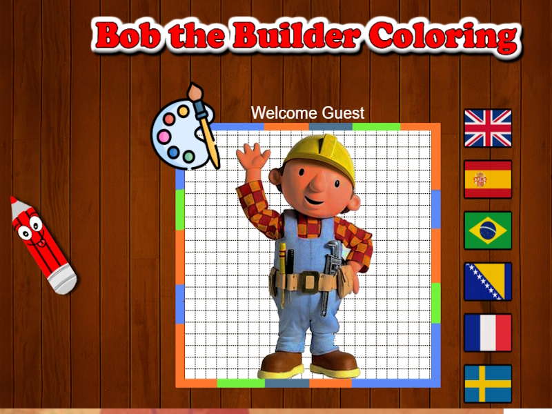 Παιχνίδι Bob the Builder χρωματισμός σε απευθείας σύνδεση