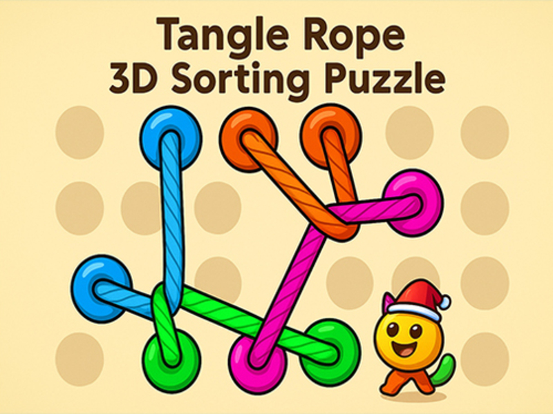 Παιχνίδι Hazel Tangle Rope 3D: Ταξινόμηση παζλ σε απευθείας σύνδεση