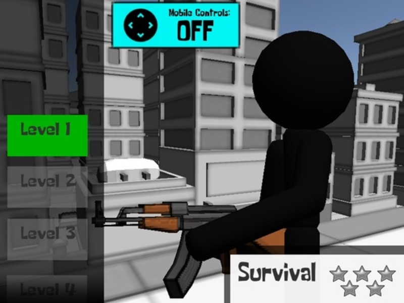 Παιχνίδι Stickman πυροβόλων όπλων 3D σε απευθείας σύνδεση