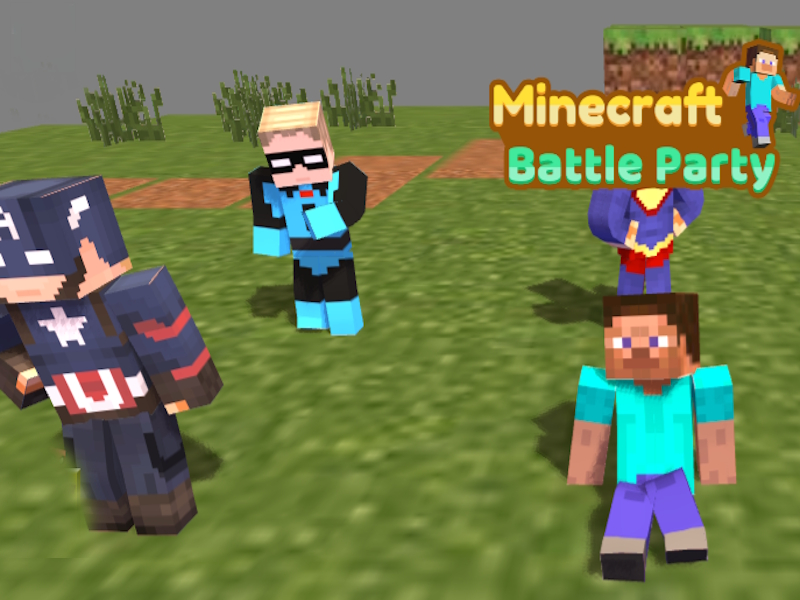 Παιχνίδι Πάρτι μάχης του Minecraft σε απευθείας σύνδεση