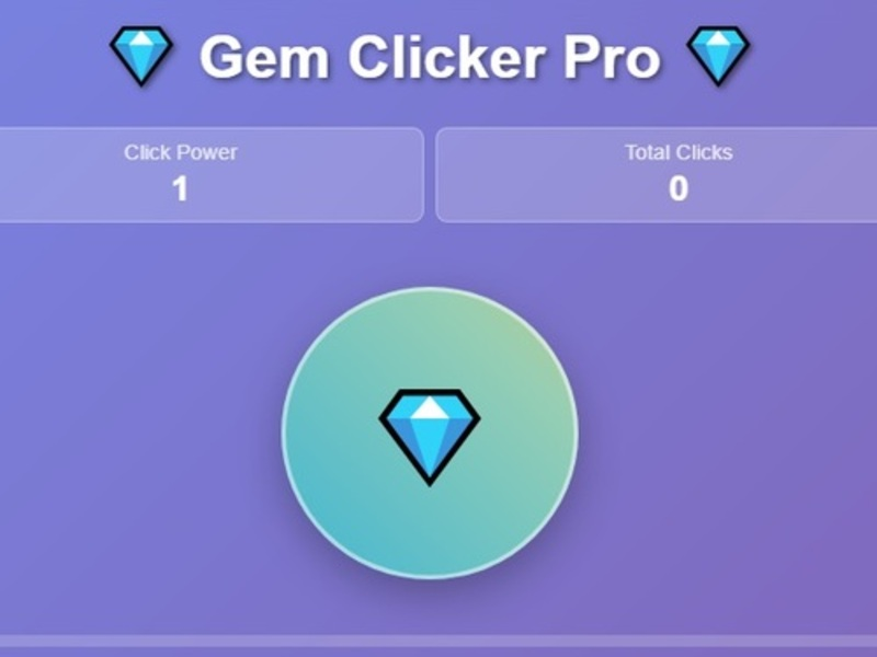 Παιχνίδι Gem Clicker Pro σε απευθείας σύνδεση