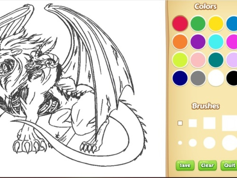 Παιχνίδι Βιβλίο ζωγραφικής Dragon Chimera σε απευθείας σύνδεση
