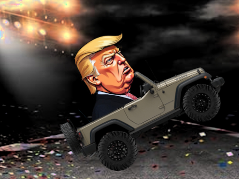 Παιχνίδι Trump Wheelie Challenge σε απευθείας σύνδεση