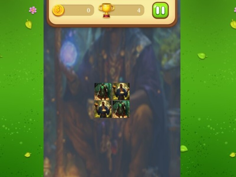 Παιχνίδι Magic Druid Memory Match σε απευθείας σύνδεση